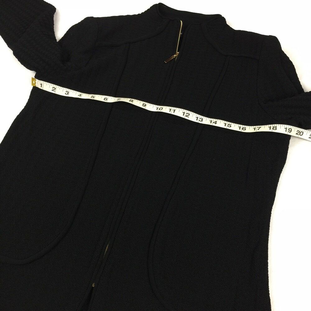 Misook Collection Full Zip Knit Jacket Blazer Siz… - image 6